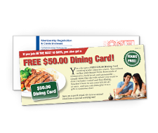 Free Dining Card Example